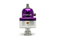 Carica l'immagine nel visualizzatore di Gallery, Fuelab 555 Carb Adjustable FPR Blocking 1-3 PSI (1) -8AN In (2) -8AN Out - Purple