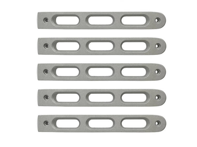 DV8 Offroad 2007-2018 Jeep JK Silver Slot Style Door Handle Inserts - Set Of 5