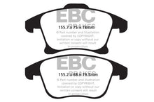 गैलरी व्यूवर में इमेज लोड करें, EBC 13+ Ford Fusion 1.6 Turbo Ultimax2 Front Brake Pads