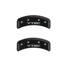 Charger l&#39;image dans la galerie, MGP 4 Caliper Covers Engraved Front &amp; Rear Vtech Red finish silver ch