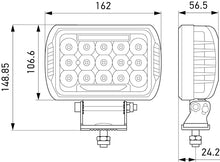 Carica l&#39;immagine nel visualizzatore di Gallery, HELLA Value Fit 450 LED Lamp - 10-30 VDC 75W Driving Light Kit