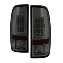 Carica l&#39;immagine nel visualizzatore di Gallery, Spyder Ford Super Duty 08-15 LED Tail Lights Smoke ALT-YD-FS07-LED-SM