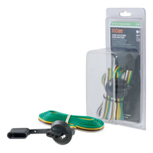 Load image into Gallery viewer, Curt 4-Way Flat License Plate Light Plug Connector Socket w/60in Wires (Packaged)
