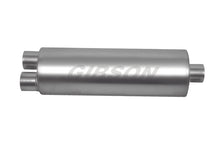 Charger l&#39;image dans la galerie, Gibson SFT Superflow Dual/Center Round Muffler - 8x24in/3in Inlet/4in Outlet - Stainless