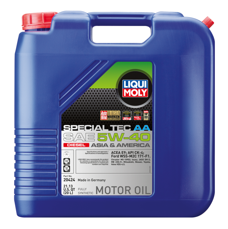 LIQUI MOLY 20L Special Tec AA Motor Oil 5W-40 - Diesel