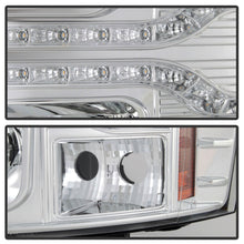 Laden Sie das Bild in den Galerie-Viewer, Spyder Chevy Silverado 1500 07-13 V2 Projector Headlights - LED DRL - Chrome PRO-YD-CS07V2-DRL-C