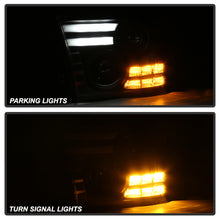 Laden Sie das Bild in den Galerie-Viewer, Spyder Dodge Ram 13-15 Projector Headlights Light Bar DRL Black PRO-YD-DR13-LBDRL-BK