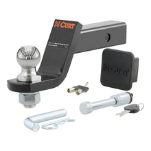 Carica l&#39;immagine nel visualizzatore di Gallery, Curt Towing Starter Kit w/2in Ball (2in Shank 7500lbs 4in Drop)