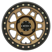 Charger l'image dans la galerie, Method MR405 UTV Beadlock 15x7 4+3/+13mm Offset 4x136 106mm CB Method Bronze w/Matte Blk Ring Wheel