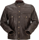 Z1R Deagle Leather Jacket - Brown - 5XL 2810-3772