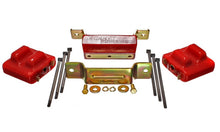 Charger l'image dans la galerie, Energy Suspension 88-94 GM Blazer 4WD K Series Red Motor and Transmision Mounts; Zinc Finish