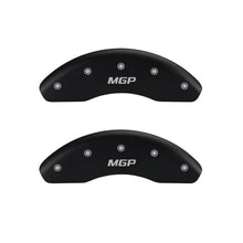 Charger l&#39;image dans la galerie, MGP 4 Caliper Covers Engraved Front &amp; Rear Chevy racing Red finish silver ch