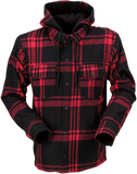 Z1R Timber Flannel Shirt - Red/Black - 5XL 2820-5340