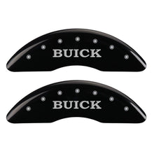 Charger l&#39;image dans la galerie, MGP 4 Caliper Covers Engraved Front Buick Rear Black Finish Silver Char 2016 Buick Regal