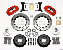 Carica l&#39;immagine nel visualizzatore di Gallery, Wilwood Narrow Superlite 6R Front Hub Kit 14.00in Drill Red 79-87 GM G Body