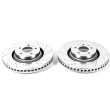Carica l&#39;immagine nel visualizzatore di Gallery, Power Stop 15-19 Ford Mustang Front Evolution Drilled &amp; Slotted Rotors - Pair