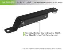 Cargar imagen en el visor de la galería, DV8 Offroad 2007-2018 Fire Extinguisher / Flashlight Floor Mount Bracket Kit