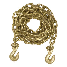 Load image into Gallery viewer, Curt 16ft Transport Binder Safety Chain w/2 Clevis Hooks (18800lbs Yellow Zinc)