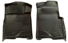 Laden Sie das Bild in den Galerie-Viewer, Husky Liners 09-12 Ford F-150 Regular/Super/Super Crew Cab WeatherBeater Black Floor Liners