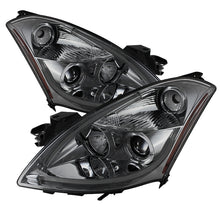 Cargar imagen en el visor de la galería, Spyder Nissan Altima 4Dr 10-12 Projector Headlights Light DRL LED Halo Smke PRO-YD-NA104D-LTDRL-SM