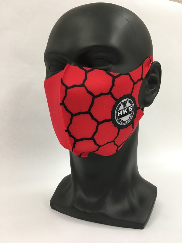 HKS Graphic Mask SPF Red - Large - 2to4wheels
