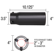 Cargar imagen en el visor de la galería, Spectre Exhaust Tip 4in. Resonated - Black