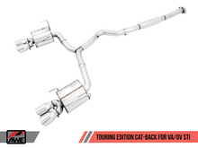 Charger l&#39;image dans la galerie, AWE Tuning Subaru STI VA / WRX GV / STI GV Sedan Touring Edition Exhaust - Diamond Black Tip (102mm)