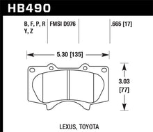 Carica l&#39;immagine nel visualizzatore di Gallery, Hawk 03-16 Toyota 4Runner HP Plus Front Brake Pads