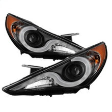 Carica l&#39;immagine nel visualizzatore di Gallery, Spyder Hyundai Sonata 11-13 Verson 2 Projector - Light Bar DRL Blk PRO-YD-HYSON11V2-LBDRL-BK