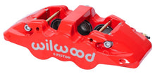 गैलरी व्यूवर में इमेज लोड करें, Wilwood Caliper-Forged DynaliteI w/Dust Seal-Red 4.04in Pistons, 1.25in disc,