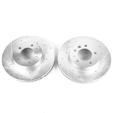 Laden Sie das Bild in den Galerie-Viewer, Power Stop 04-06 Porsche Cayenne Front Evolution Drilled &amp; Slotted Rotors - Pair