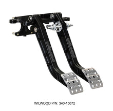 Charger l&#39;image dans la galerie, Wilwood Adjustable-Trubar Dual Pedal - Brake / Clutch - Fwd. Swing Mount - 6.25:1