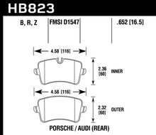 Carica l'immagine nel visualizzatore di Gallery, Hawk 11-18 Audi A8 Quattro HPS 5.0 Rear Brake Pads