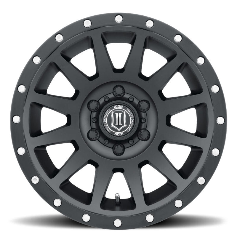 ICON Compression 18x9 6x5.5 25mm Offset 5.75in BS 95.1mm Bore Satin Black Wheel