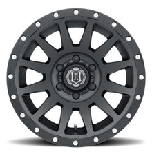 गैलरी व्यूवर में इमेज लोड करें, ICON Compression 18x9 6x5.5 25mm Offset 5.75in BS 95.1mm Bore Satin Black Wheel
