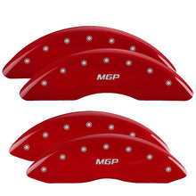 Cargar imagen en el visor de la galería, MGP Front set 2 Caliper Covers Engraved Front Chevy racing Yellow finish black ch
