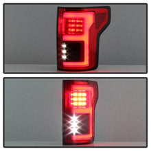Carica l&#39;immagine nel visualizzatore di Gallery, Spyder 15-18 Ford F-150 LED Tail Lights (w/Blind Spot) - Red Clear (ALT-YD-FF15015BS-LBLED-RC)