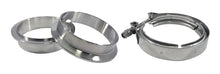 Carica l'immagine nel visualizzatore di Gallery, Torque Solution Stainless Steel V-Band Clamp &amp; Flange Kit - 4.5in (114mm)