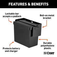 Load image into Gallery viewer, Curt 5-7/8in x 5-3/8in x 3-1/2in Breakaway Battery Case w/Lockable Bar