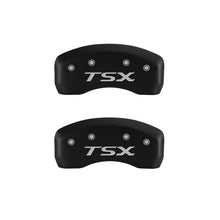 Cargar imagen en el visor de la galería, MGP 4 Caliper Covers Engraved Front Acura Engraved Rear TSX Red finish silver ch