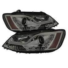 गैलरी व्यूवर में इमेज लोड करें, Spyder Volkswagen Jetta 11-14 Projector Headlights Halogen Light Tube DRL Smke PRO-YD-VJ11-LTDRL-SM
