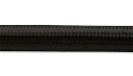 Vibrant -6 AN Black Nylon Braided Flex Hose (2 foot roll)
