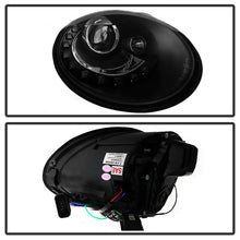 Carica l&#39;immagine nel visualizzatore di Gallery, Spyder Volkswagen Beetle 06-10 Projector Headlights DRL LED Black PRO-YD-VB06-DRL-BK