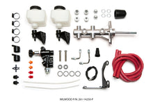 Carica l&#39;immagine nel visualizzatore di Gallery, Wilwood Tandem Remote M/C Kit w L/H Brkt &amp; Prop Valve - 15/16in Bore Ball Burnished-W/Pushrod
