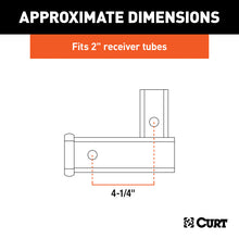 Carica l&#39;immagine nel visualizzatore di Gallery, Curt Vertical Receiver Adapter (2in Shank 5000lbs)