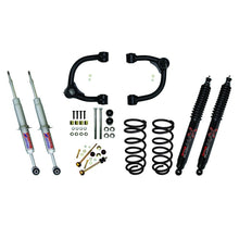 Carica l&#39;immagine nel visualizzatore di Gallery, Skyjacker 3in Upper A-Arm Kit w/ Performance Struts &amp; Rear Coils Black MAX Shocks