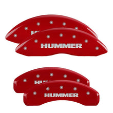 Charger l&#39;image dans la galerie, MGP 4 Caliper Covers Engraved Front &amp; Rear MGP Red finish silver ch