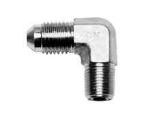 गैलरी व्यूवर में इमेज लोड करें, Wilwood 90 Deg Elbow Fitting -4 AN NPT Male to 1/8-27