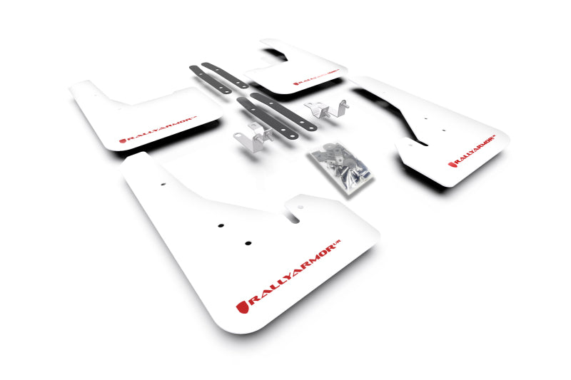 Rally Armor 2019-20 Toyota Corolla White UR Mud Flap Red Logo