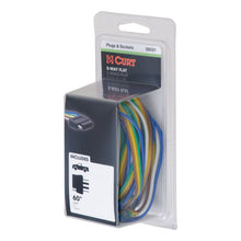 Load image into Gallery viewer, Curt 5-Way Flat Connector Socket w/60in Wires (Vehicle Side Packaged)
